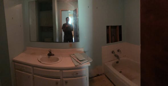 Bathroom update before