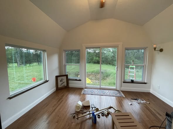 Cabin restoration after